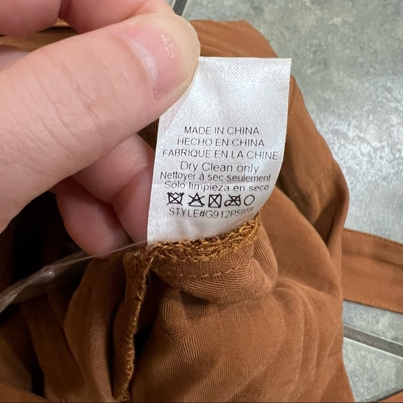 Anthropologie Greylin One Piece Jumpsuit Womens Brown Sz L Boho Party Preppy EUC - Picture 7 of 12